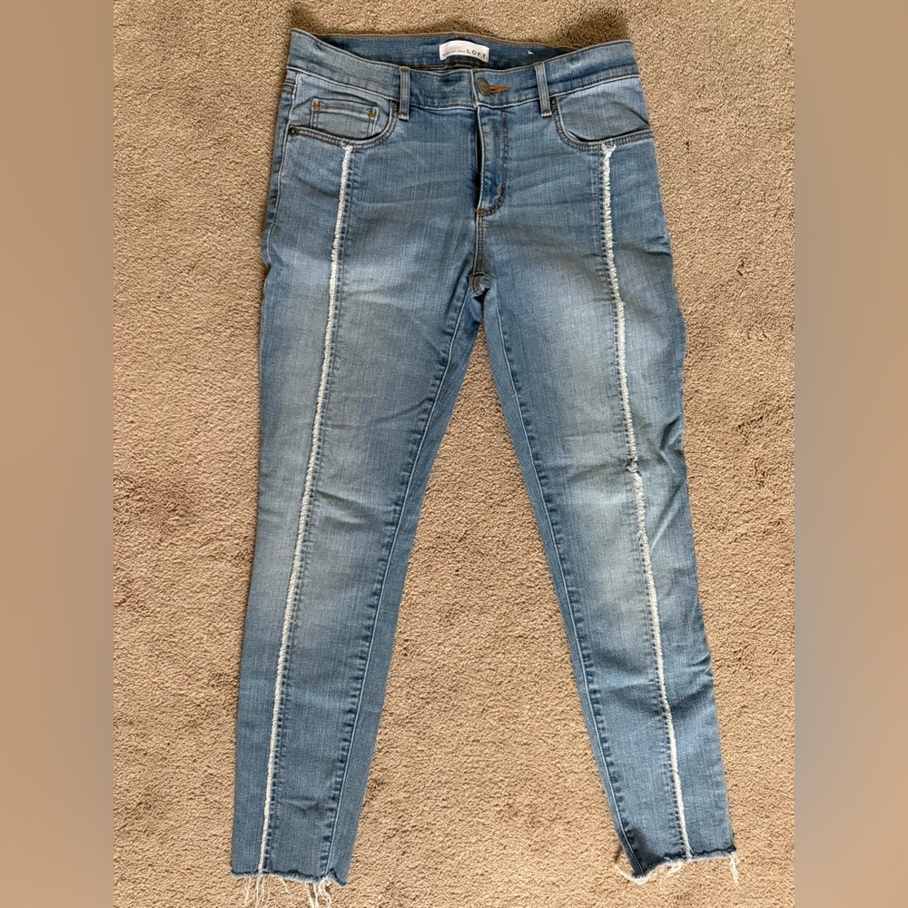 LOFT Modern Skinny Jeans with Front Seam